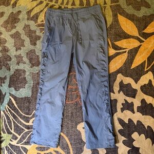 Eddie Bauer Pants Womens M Blue Drawstring Hiking Outdoor Joggers Gorpcore